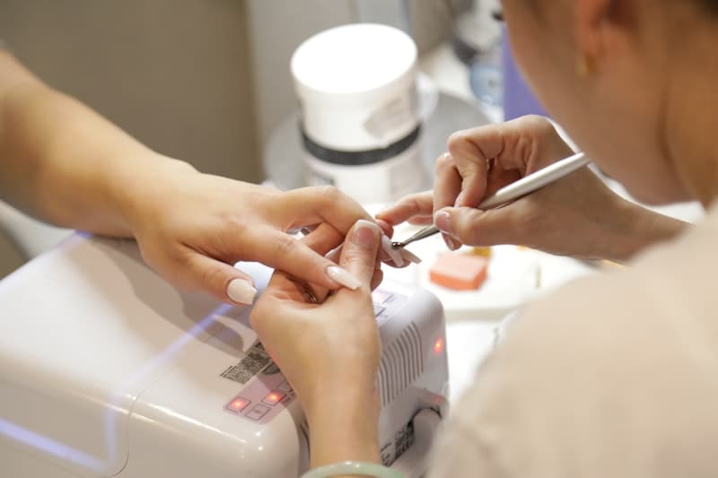 Professional nail service at our salon